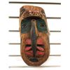 Image 1 : 11in West Coast First Nations carved wooden face mask signed Telqua 1998