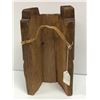 Image 3 : 11in carved cedar w/ copper eyes "Bear" mask signed Telqua 1998