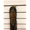 Image 2 : 18in West Coast First Nations cedar carving "Cheif & Raven" (illegible writing on back)