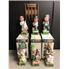 Image 1 : Vintage Hoffman Originals 6 porcelain decanter sets all sealed Kentucky Bourbon Whiskey w/ original
