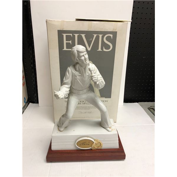 Vintage Elvis Presley collectible porcelain liquor decanter Designer Collection from McCormick Disti