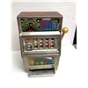Image 1 : Vintage 16in tall Casino King one arm bandit coin slot machine bank