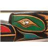 Image 3 : 12 1/2in West Coast First Nations wood carved "Raven" w/ abalone eye signed by Telqua 1996