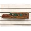 Image 1 : 18in First Nations "Raven & Salmon" wood carving signed F M Waglsia