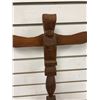 Image 2 : 20in West Coast First Nations carved totem but illegible