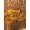 Image 2 : 14 3/4in x 11 3/4in West Coast First Nations carved yellow cedar plank signed J Kelder