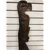 Image 2 : 34 3/4in "Eagle & Killer Whale" wood carving by Willie Wadhams Kwakiutl 1989