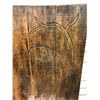 Image 2 : 22in x 18in West Coast First Nations "Chickadee" by Glen Rabene wood carving on plank - approx. 22in