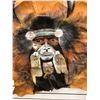 Image 2 : First Nations original painting on animal hide - approx. 21in x 37in