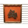 Image 1 : West Coast First Nations carved cedar "Thunderbird" plaque signed Thorn - 24in x 24in