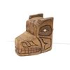 Image 1 : 8 3/4in West Coast First Nations carved cedar "Bear Mask" w/ abalone eyes (unsigned)