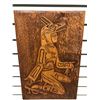 Image 2 : West Coast First Nations carved wooden plaque "Medicine Man/ Shaman" - 11 3/4in x 17 3/4in (unsigned