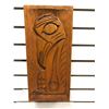 Image 1 : West Coast First Nations carved wooden "Raven" plaque - 15 3/4in x 7in (unsigned)