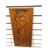 Image 2 : West Coast First Nations carved wooden "Raven" plaque - 15 3/4in x 7in (unsigned)