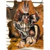 Image 2 : First Nations original painting on animal hide - 24in x 31in