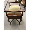 Image 2 : Antique mahogany pump organ seat