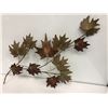 Image 3 : Vintage Canadian Maple Leaf metal wall art sculpture signed Jack - 27in across x 17in wide