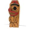 Image 1 : 12in West Coast First Nations "Bear" carved wooden plaque signed Roger Swakum 1995