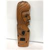 Image 1 : 13 1/2in West Coast First Nations "Chief" carved wooden plaque by Ian Joseph 1983