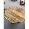 Image 2 : Rustic wooden octagon top pub/ outdoor style table from movie set
