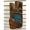 Image 2 : 13 1/2in West Coast First Nations cedar "Eagle" mask w/ copper eyes (unsigned)
