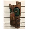 Image 2 : 10 3/4in West Coast First Nations cedar carved "Owl" mask w/ abalone eyes (unsigned)