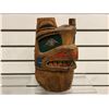 Image 2 : 11in West Coast First Nations carved wooden "Wolf" mask w/ abalone eyes (unsigned)