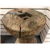 Image 2 : Rustic heavy wooden tree stump stool from movie set - approx. 17in x 11 1/2in