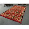 Image 1 : Approx. 8 1/2ft x 6ft tribal style woven area rug