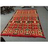 Image 2 : Approx. 8 1/2ft x 6ft tribal style woven area rug