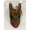 Image 3 : 16in West Coast First Nations carved "Eagle" mask w/ cedar bark hair & copper eyes signed Telqua 199