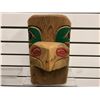 Image 2 : 11 1/2in West Coast First Nations carved cedar "Eagle" mask signed Telqua 1999