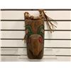 Image 2 : 11 1/2in West Coast First Nations carved wooden "Eagle" mask w/ cedar bark hair/ copper eyes & abalo