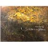 Image 3 : Framed original oil on canvas painting "Mountain Lake scene" signed L. Dunstan? - approx.. 45 1/2in