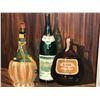 Image 2 : Framed original painting on board "3 Liquor Bottles" signed J. Gunderson 1971 - approx. 20 3/4in x 2