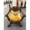 Image 1 : Antique carved mahogany elegant arm chair