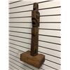 Image 2 : 27in West Coast First Nations carved cedar totem "Eagle & Whale" w/ secret keepsake box base (unsign