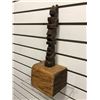 Image 2 : 16in West Coast First Nations cedar carved "Bear" totem w/ secret keepsake box base