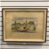 Image 1 : Framed original pastel drawing "Haida Craft" by Earle Frood - approx. 26 1/2in x 20 3/4in