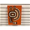 Image 1 : First Nations silkscreen print on cloth by Lars Hawkes 1975 - 11 3/4in x 17 3/4in
