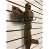 Image 4 : West Coast First Nations carved wooden talking stick "Eagle & Killer Whale" (unsigned) - 45in