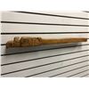 Image 2 : West Coast First Nations carved wooden talking stick "Eagle & Killer Whale" w/ copper eyes- 30 1/2in