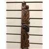 Image 1 : West Coast First Nations carved wooden talking stick "Eagle & Raven" (unsigned) - 33in