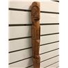 Image 1 : 2 pc West Coast First Nations carved wooden talking stick "Eagle & Beaver" signed Sonny Little Wolf