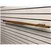 Image 2 : West Coast First Nations carved wooden talking stick "Raven" w/ abalone eyes (unsigned) - 37in
