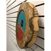 Image 2 : West Coast First Nations 13 1/2in diameter animal skin drum signed by Jan Loeppky 1998