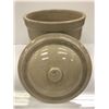 Image 4 : Medalta Potteries 5 imperial gallon stoneware crock w/ lid (seal repair crack, see picture)
