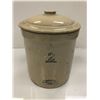 Image 1 : Medalta Potteries 2 imperial gallon stoneware crock w/ lid