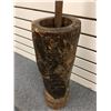 Image 2 : Large rustic wood & iron mortar & pestle from movie set