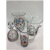 Image 1 : 6 pc art glass bar set
